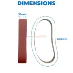 BANDE ABRASIVE A PONCER 686*55 G120 – Image 2