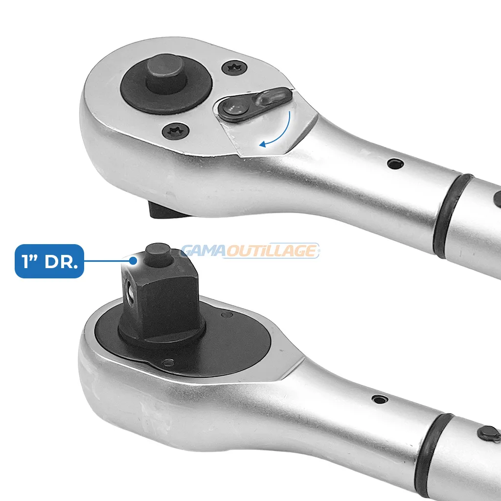 CLE DYNAMOMETRIQUE 1" 200-1000 N.M TOPTUL – Image 4