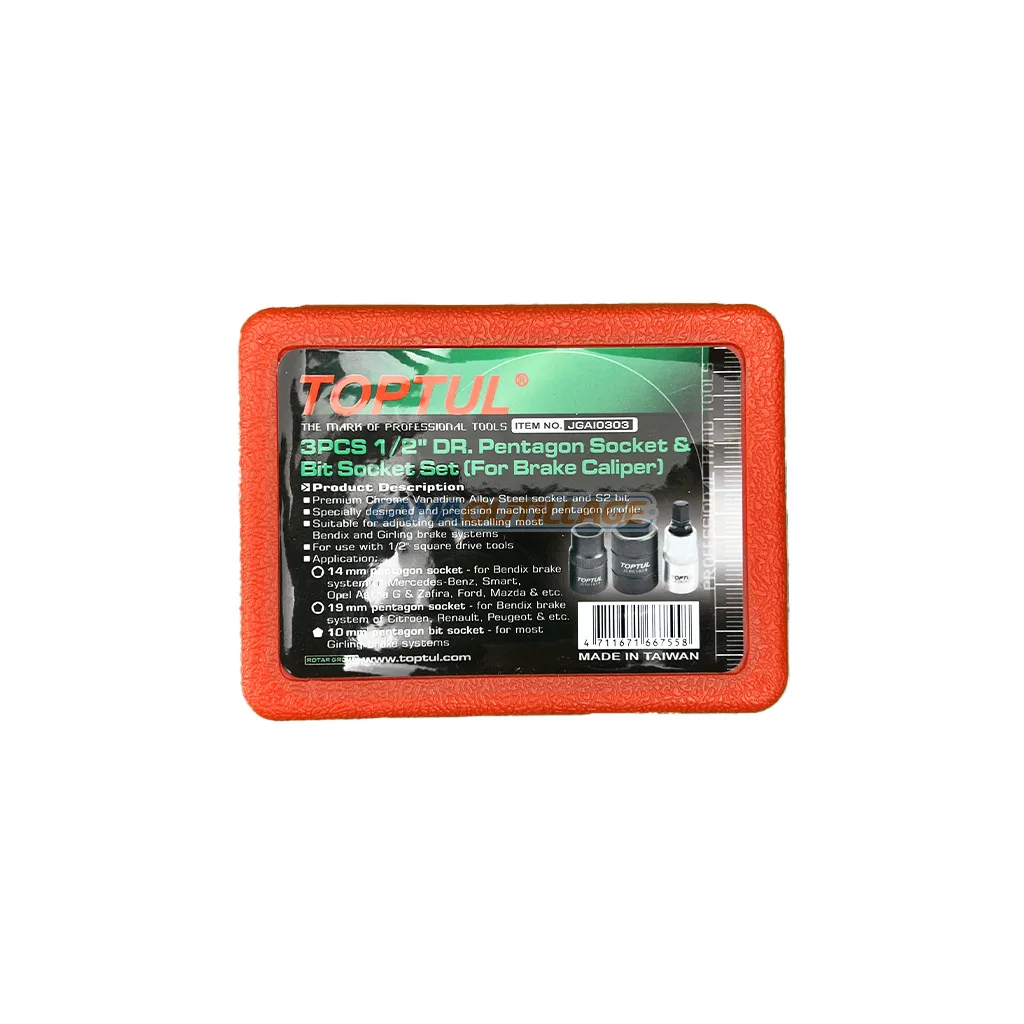 JEUX DOUILLE PENTAGONALS 1/2 03PCS TOPTUL – Image 2