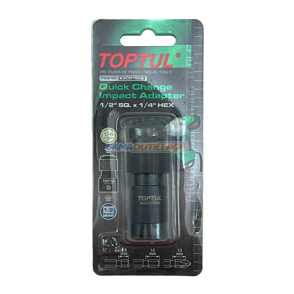 ADAPTATEUR CLE A CHOC 1/2 1/4 TOPTUL – Image 3