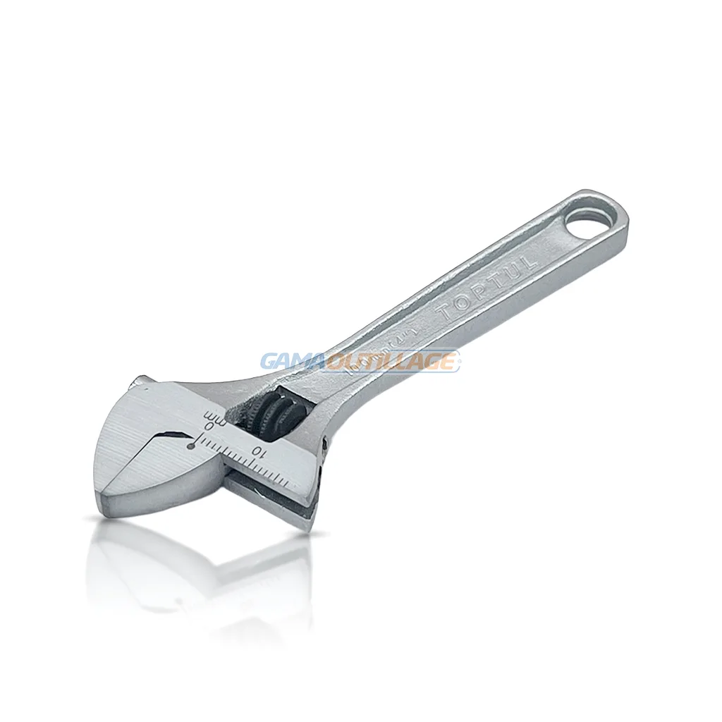 CLE A MOLETTE CHROME 4" TOPTUL – Image 1