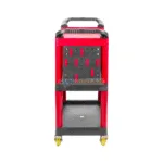 CHARIOT MULTI USAGE 3 ETAGES A ROULETTE ROUGE ZERE – Image 4