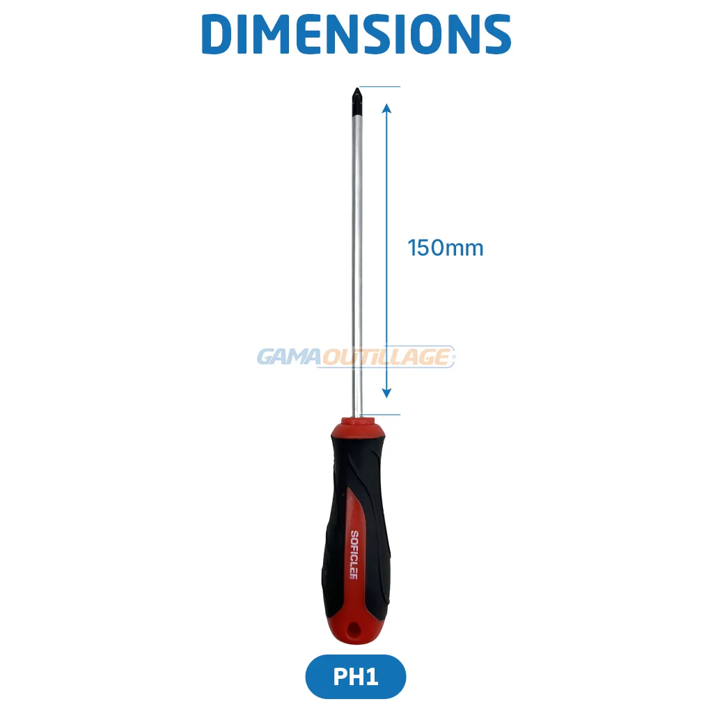 TOURNEVIS PH2*150MM SOFICLEF – Image 2