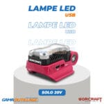 LAMPE LED AVEC USB SOLO 20V WORCRAFT