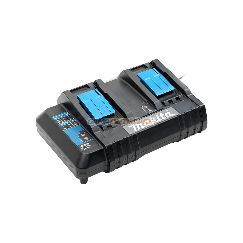 PRINCIPALE GAMA OUTILLAGE CHARGEUR BATTERIE RAPIDE DOUBLE 14.4/18V MAKITA – Image 1
