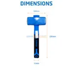 MASSETTE 2KG MANCHE PLASTIQUE TA – Image 3