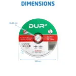 DISQUE A COUPER METAL 3.0MM 230MM DUR DUR – Image 3