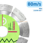 Disque diamant 110 mm, vue détaillée