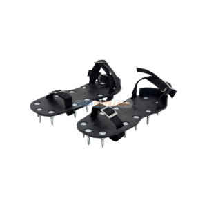 Sandales clouées Époxy 30 cm DEKOR avec semelle noire, pointes métalliques et sangles ajustables