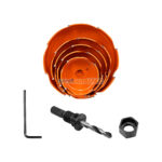 JEU SCIE CLOCHE 6PCS POUR PLATRE ZHIWEI, vue de face + accessoires