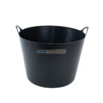 Auge plastique noire 42 litres avec poignées renforcées – GAMA Outillage