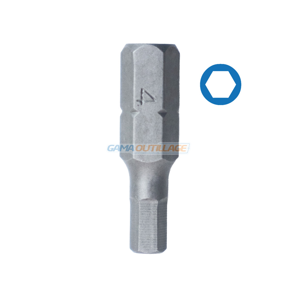 1 PRINCIPALE GAMA OUTILLAGE Embout 1/4 Allen 4mm Toptul - GAMA OUTILLAGE