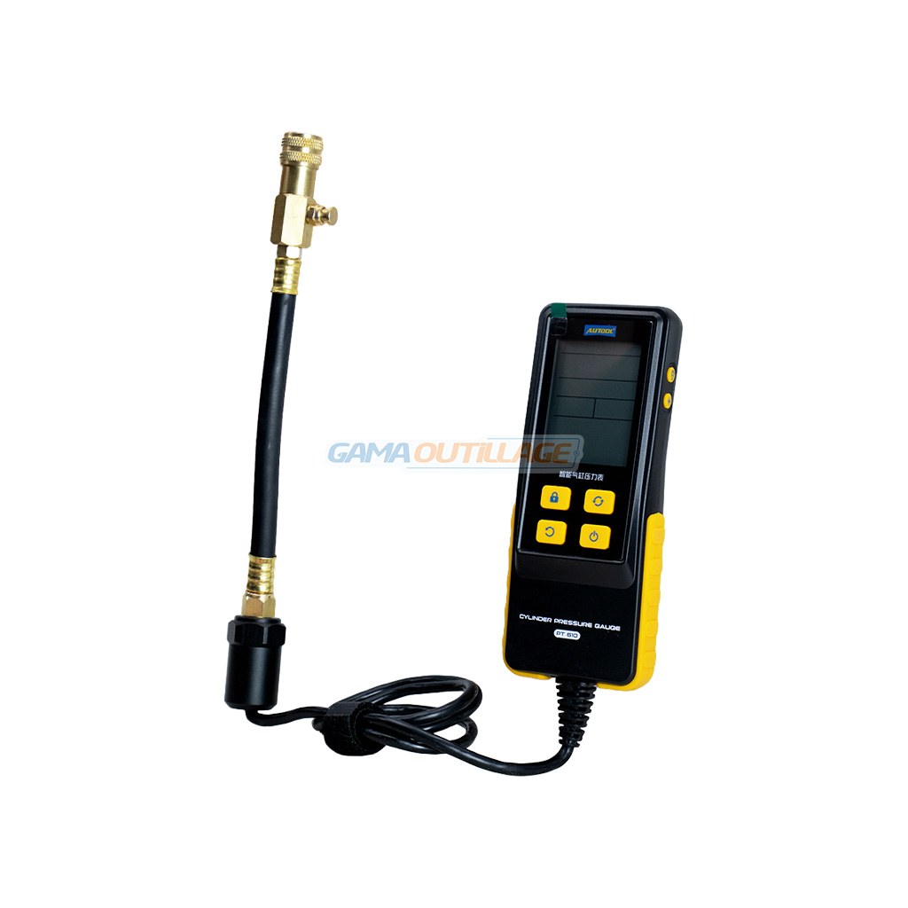 1 PRINCIPALE GAMA OUTILLAGE Manomètre à Cylindre PT610 AUTOOL | GAMA OUTILLAGE