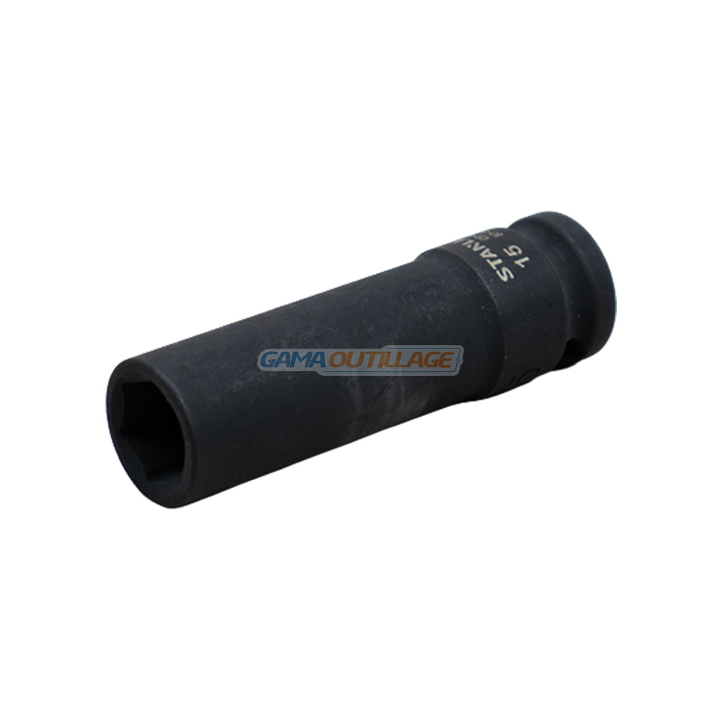 1 PRINCIPALE GAMA OUTILLAGE Douille 1/2 Longue à Choc 15mm Stanley GAMA OUTILLAGE