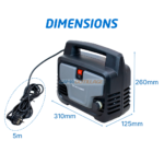 NETTOYEUR HAUTE PRESSION 1200W 90BARS SCHNEIDER – Image 2