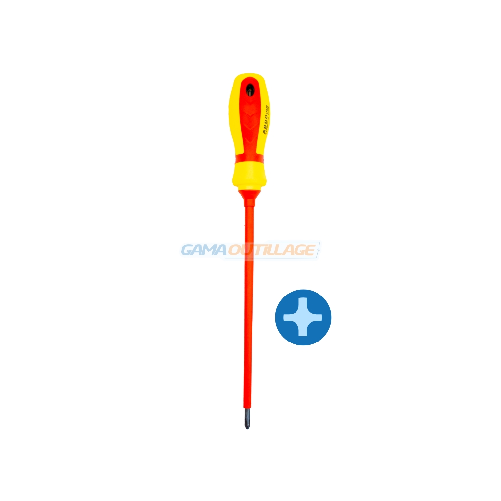 1 PRINCIPALE GAMA OUTILLAGE Tournevis Testeur Isolé ABDO PH2 | GAMA OUTILLAGE