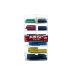 Gaine thermorétractable EMTOP 120pcs GAMA OUTILLAGE