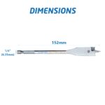 COFFRET MECHE A BOIS PLATE A EMBOUT 1/4" 12PCS EMTOP – Image 4