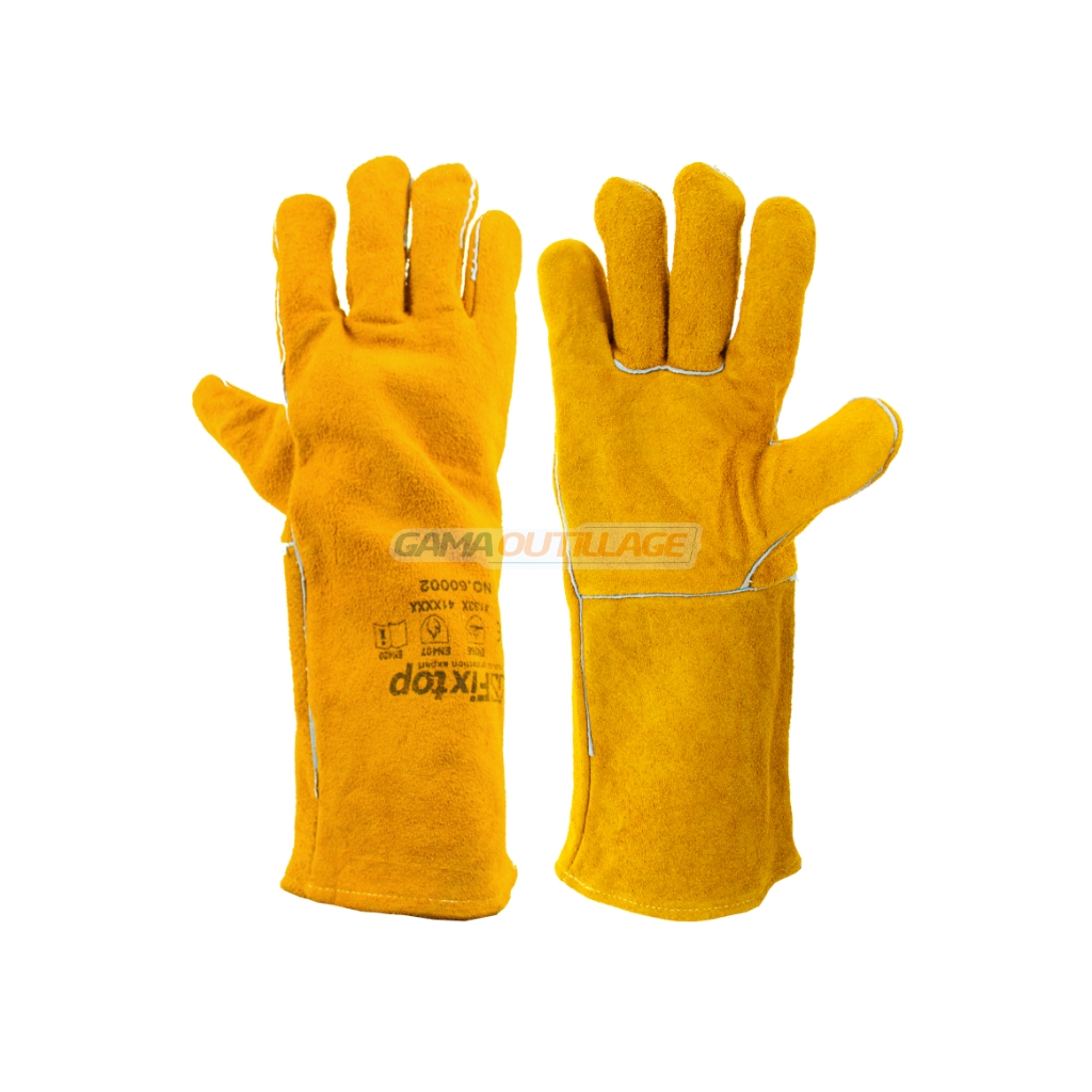 1 PRINCIPALE GAMA OUTILLAGE Gant de soudage cuir GSFixtop | GAMA OUTILLAGE