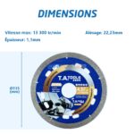 DISQUE DIAMANT 115MM PORCELAINE TA – Image 4