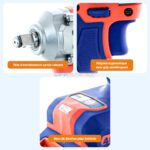 BOULONNEUSE S/FIL 1/2" 20V 2*2.0AH 405N.M BRUSHLESS EMTOP – Image 4