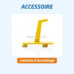 CHARIOT MULTI USAGE 3 ETAGES A ROULETTE JAUNE ZERE – Image 7