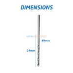 MECHE A METAUX HSS-G 2.0MM BOSCH – Image 3