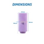 BUSE TORCHE TIG CERAMIQUE N12 SKYWELD – Image 3