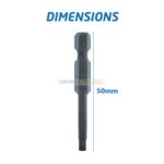 EMBOUT ALLEN 3MM 1/4 50MM TOPTUL – Image 3