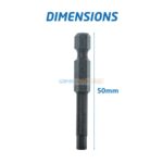 EMBOUT ALLEN 4MM 1/4 50MM TOPTUL – Image 3