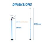 PERCHE TELESCOPIQUE A GACHETTE REGLABLE 110CM TA – Image 8
