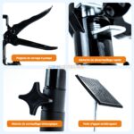 PERCHE TELESCOPIQUE A GACHETTE REGLABLE 110CM TA – Image 2
