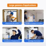 PERCHE TELESCOPIQUE A GACHETTE REGLABLE 50CM TA – Image 5