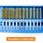 KIT BROSSES DE NETTOYAGE A EMBOUT 1/4" 38PCS REX – Image 6